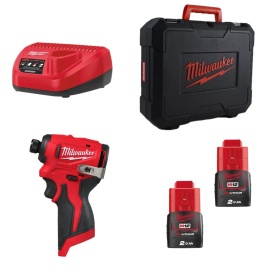 Atornillador de impacto subcompacto Milwaukee - M12 BLIDRC-202C, M12™, ¼″ HEX